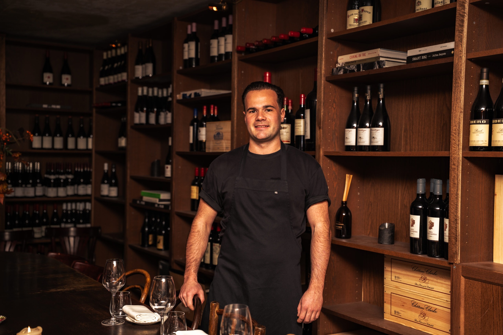 Chef Julius Nuiten in the Chin Chin Club kitchen